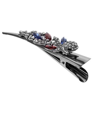 minkissy clips Metal rhinestone hair barrette crocodile skin alligator hair clip Miss
