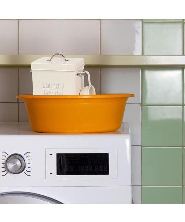 Detergent Box Washing Powder Box with Dosing Spoon 4 L Detergent Storage Washing Powder Can Washing Powder Box Storage Box Powder Storage Containers for Powder Food Pet Food Beige - Buy Online on SooperMarket.com
