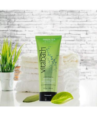 Vitabath Green Tea & Sage Body Wash 10 Fl Oz - Single Bottle - Buy Online on SooperMarket.com