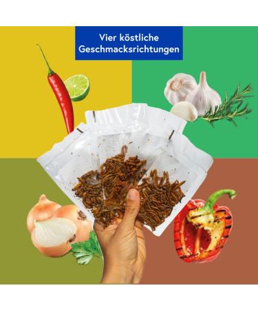 Sensible Insect Snack | Roasted Mealworm Protein & Crunchy Party Mix | Unique Grilling Gift Idea - Buy Online on SooperMarket.com
