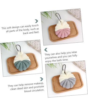 NOLITOY 4 Pcs Bath Bouquet Body Scrubber - Exfoliating Mesh Pouf & Shower Loofah | Spa Quality Shower Scrubber for Deep Cleaning & Relaxation - Buy Online on SooperMarket.com