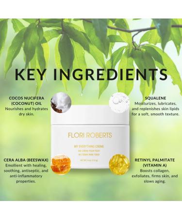 Flori Roberts My Everything Cr me - Anti-Wrinkle Moisturizer for Face Eyes & Throat | 4oz Skin Firming Cream - International Shipping Available - Buy Online on SooperMarket.com