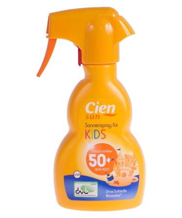 Cien Sun Kids LSF 50 Sun Spray 250ml - High Protection Sunscreen for Children - Shop Now for International Shipping - Buy Online on SooperMarket.com