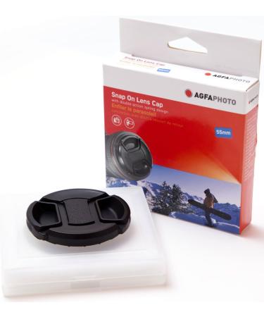 AGFA 55mm Snap On Lens Cap with Double-Action Spring Design - APCAP55 - Buy Online on SooperMarket.com