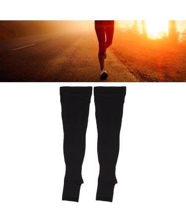 20-30 mmHg Medical Compression Stockings for Men & Women - Open Toe Elastic Support for Varicose Veins Swollen Legs Travel & Pregnancy (L) - Buy Online on SooperMarket.com