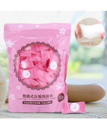 Compressed Towel Washcloth Mini Coin Washing Tissue Magic Facial Cleaner Disposable Capsules Cloth Non-woven Fabrics Portable for Home & Outdoor Activities (100pcs) - Buy Online on SooperMarket.com