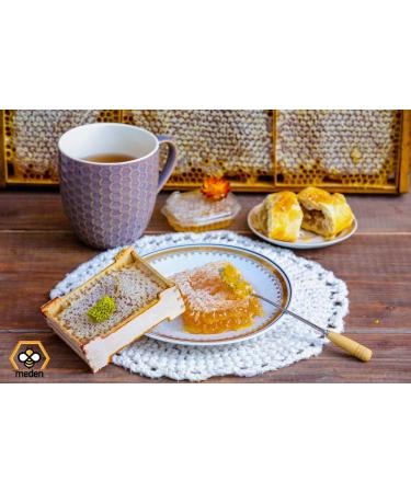 2 x 300g Honeycomb Of Wildflower In Wood Frame - Pure Raw Natural Honey Comb - Unpasteurised - Buy Online on SooperMarket.com