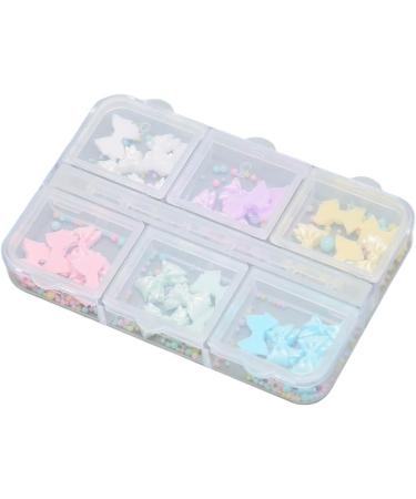 Nail Art Decoration Portable Elegant Nail Care Bowknot Accessories Safe Resin Beautiful for DIY - Buy Online on SooperMarket.com
