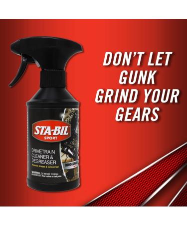 STA-BIL SPORT Drivetrain Cleaner & Degreaser - Bicycle Chain Cleaner for Regular & Electric Bikes - 10oz Spray - Dirt & Oil Remover - Buy Online on SooperMarket.com