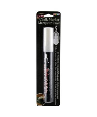 Uchida 480-C-0 Broad Point Tip Bistro Window Chalk Marker, White