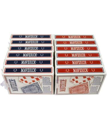 12 Pack Maverick Playing Cards - Standard Index - Premium Quality - Buy Online on SooperMarket.com