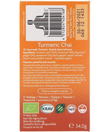 Yogi Organic Tea Turmeric Chai 17 Tea Bags 34g Blend with Turmeric Cinnamon and Ginger (2) - Buy Online on SooperMarket.com