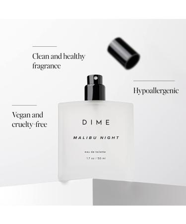 Dime Beauty Perfume Malibu Night 1.7 oz / 50 ml - Light and Floral Musk Scent Hypoallergenic Clean Perfume Eau de Toilette For Women 1.7 Fl Oz (Pack of 1) - Buy Online on SooperMarket.com