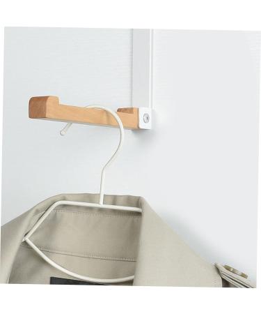 CIYODO Door Hook Closet Hooks for Wall Vinyl Siding Hooks Cement Over Door Towel Rack Solid Wood Towel Hook 17.5X16CM Black - Buy Online on SooperMarket.com