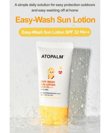Buy Easy-Wash Sun Lotion SPF32 PA+++ - Non-Sticky Moisturizing Korean Mineral Sunscreen - 60ml | Fast International Shipping - Buy Online on SooperMarket.com