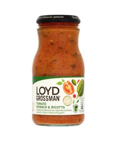 Loyd Grossman Seasonal Pasta Sauce - Tomato Spinach & Ricotta (350g)