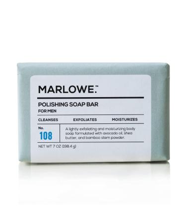 MARLOWE. No. 108 Polishing Soap Bar | Best Cleansing & Moisturizing Bar for Men