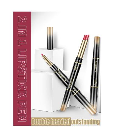 Aseawave 2 in 1 Lip Liner and Lipstick Makeup Set - Waterproof & Long-Lasting Matte Lipstick - 6Pcs Gift Set for Daily, Travel, Party, Work - Buy Online on SooperMarket.com