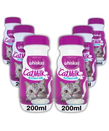 Kitten Cat Milk Bottle Multipack - For Kittens from 6 weeks old to Adult Cats (6x200ml)
