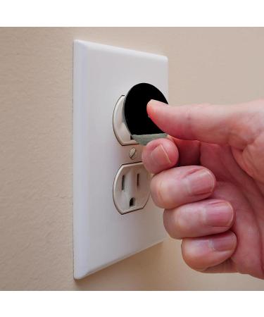 Yidax Outer Space Black Outlet Covers Baby Proofing - 24 Pack Childproof Socket Protectors for Home & Office - Easy Install 1.3x1.3 in - Buy Online on SooperMarket.com