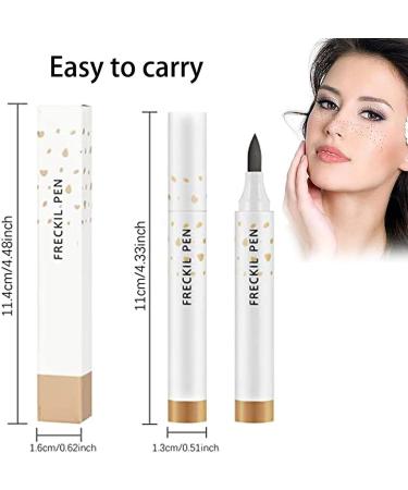Lovelycat Freckle Pen Faux Freckle Pen Colour Pop Freckle Pen Supernaturally realistic freckles makeup brush Fantastic freckles pen Long-lasting waterproof soft-point absorbent pen for a natural and easy makeup look (Double) - Buy Online on SooperMarket.com