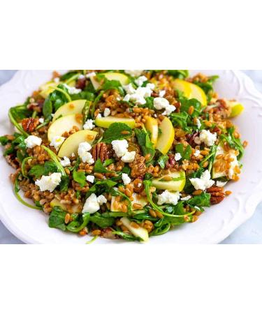 Organic Italian Pearled Farro - Raw  Non-GMO  Vegan  Bulk  Protein  Fiber Rich (10LB) Organic Pearled Farro 10 Pound (Pack of 1) - Buy Online on SooperMarket.com