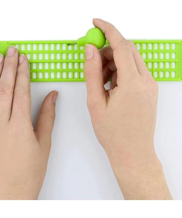 Oniuezky Braille Slate & Stylus - 4-Line 28 Cell Braille Writer & Typewriter for Blind Learning & Writing - Buy Online on SooperMarket.com