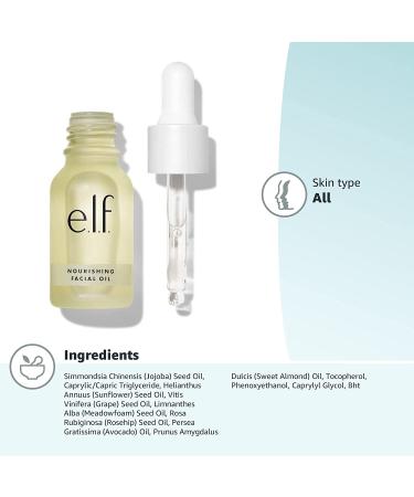 E.L.F. Facial Oil Nourishing 0.51 fl oz - Hydrating Skincare Treatment - Buy Online on SooperMarket.com