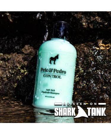 Pete & Pedro Control & Condition Set - Extra-Strength Dandruff Shampoo & Anti-Itch Treatment + Peppermint Conditioner for Dry Hair & Itchy Scalp - Men & Women | Seen on Shark Tank - 8 oz - Buy Online on SooperMarket.com