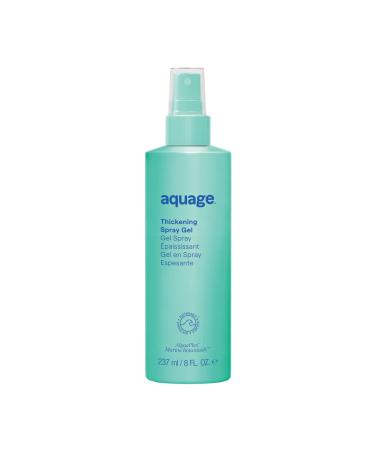 Aquage Thickening Spraygel Firm-Hold Styling Spray with Ultraflex Polymer Technology Thickens & Strengthens Fine Thin Hair That Lacks Body & Vitality Floral - Consciously Crafted 8 Fl Oz (Pack of 1)