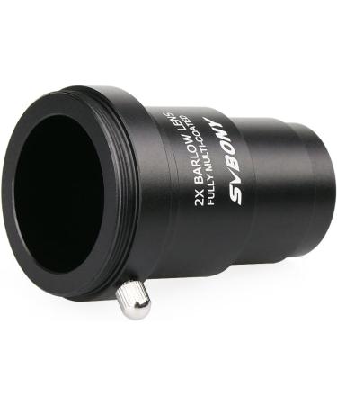 SVBONY 2X 1.25 Metal Barlow Lens with M42x0.75 Camera Connect Interface - Telescope Accessory for Astrophotography - Buy Online on SooperMarket.com