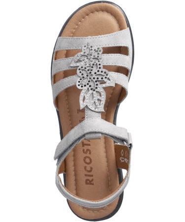 Buy RICOSTA Girls Strappy Sandals AMIRA - Medium WMS 32 EU Grey | Perfect Children Sandals for International Shipping - Buy Online on SooperMarket.com