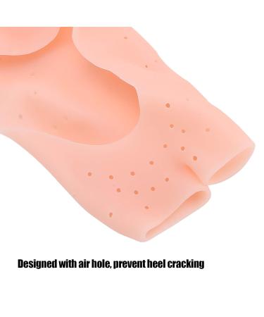 Moisturizing Silicone Socks for Dry Cracked Heels | Soft Foot Care Gel Socks | Ultimate Protection for Rough Skin - Buy Online on SooperMarket.com