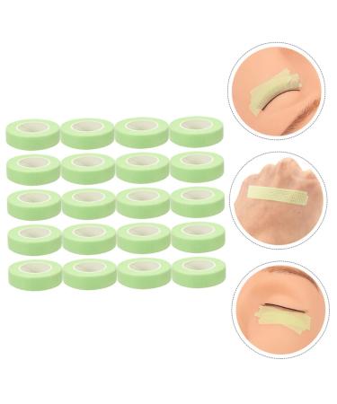 Mikinona 20 Rolls Eyelash Extension Tape - Double Eyelid Non-Woven Fabric Makeup Tape for Lifting - 5.5x1.2cm Green - Buy Online on SooperMarket.com
