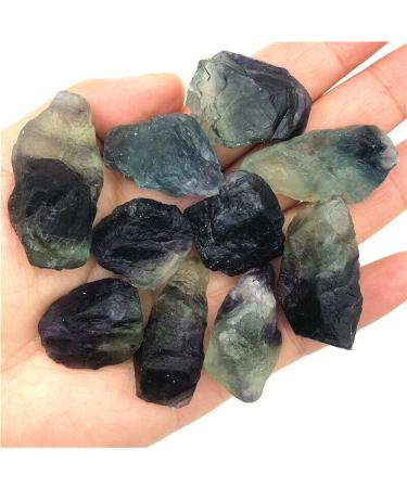 10-30mm 100g Natural Raw Rough Colorful Fluorite Stone CrystalGemstone Specimen Natural Quartz Crystals Full of Texture