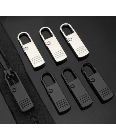 10pcs Metal Zipper Pull Tabs - Durable Zipper Tags for Bags Clothes Coats Jackets & Backpacks | International Shipping - Buy Online on SooperMarket.com