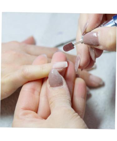 Kisangel 1 Set Nail Sand Ring Cap Electronic Tools Portable Nail Drill Nail Art Accessories Cuticle Clean Nail Drill Bit Ceramic Grinding Head Portable Handpiece File Nail Salon Tool Poland 8x6cm Rosy - Buy Online on SooperMarket.com