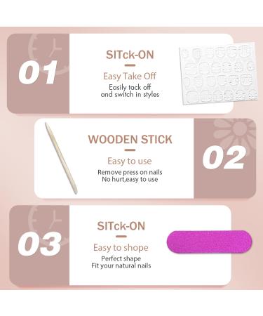 48PCS Reddish Brown Press on Nails - Xcreando Short Square Acrylic Fake Nails Set for Women & Girls | Glossy Wine Red Stick-On & Glue-On False Gel Nails - Buy Online on SooperMarket.com