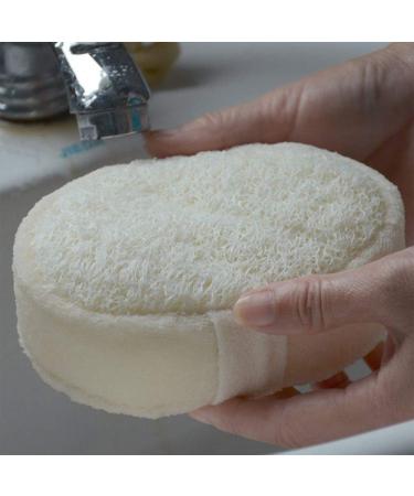 Soft Bath Brush Loofah Sponge for Massage and Exfoliation - Back Spa Scrubber Glove for Shower - Natural Bathroom Tools - Buy Online on SooperMarket.com
