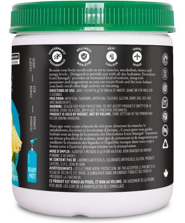 Organika Electrolytes Extra-Strength Powder- Fruit Punch- High in Sodium for Sports Recovery - Saltier Taste Sugar-Free Hydration and Electrolyte Replenishment - 180g - 30 servings Fruit Punch 180 g (Pack of 1) - Buy Online on SooperMarket.com