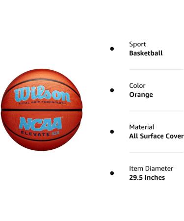 Wilson NCAA Outdoor Basketball - Size 7 (29.5 inches) in Sunset Chevron Pattern - 74.9 cm 72.4 cm 70.5 cm Perfect for International Shipping - Buy Online on SooperMarket.com