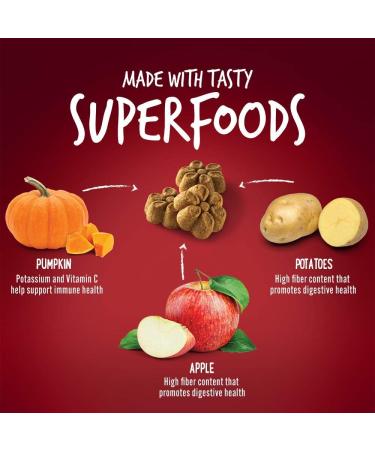 Fruitables Pumpkin & Bacon Apple Dog Treats | Healthy Low-Calorie, Wheat-Free | 7oz Pack - Buy Online on SooperMarket.com