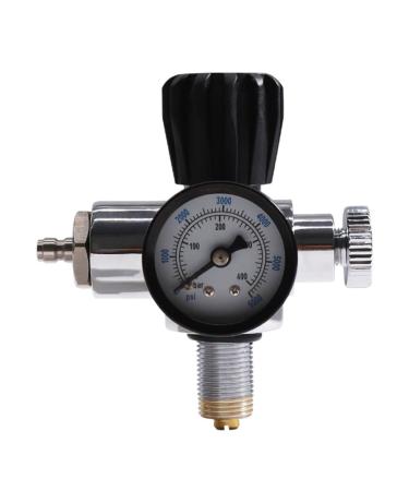 TUXING 6000PSI High Pressure PCP Paintball Fill Station, 6000PSI Gauge, Stainless Steel Valve HPA CO2 Tank DIN Charging System M18*1.5