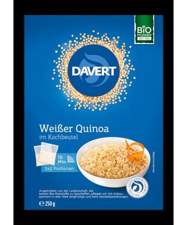 Davert Organic White Quinoa in cooking bag (2 x 250 gr)