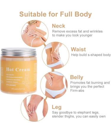 Organic Anti Cellulite Cream 250g for Skin Tightening and Fat Burning - Buy Online on SooperMarket.com