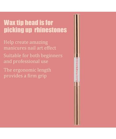 Wax Tip Dotting Pen Manicure Dotting Pen Wax Tip for Different Sizes Types Rhinestone(pink) - Buy Online on SooperMarket.com