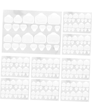 HAPINARY 20 Sheets Artificial Nails Medium Length Nail Glue Tabs Nail Adhesive Glue on Nails Medium Length Nail Sticky Tabs Nail Glue Stickers for Press on Nails Sticker Nails Nail Tabs