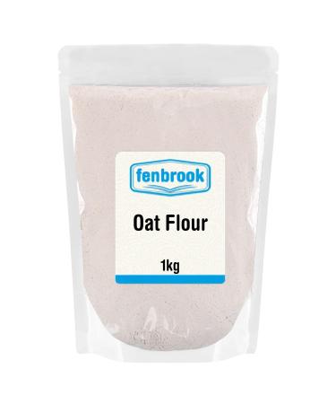 Oat Flour 1kg by Fenbrook Low-Carb Oat Flour with Protein & Dietary Fiber Vegan for Baking Cooking & More Non-GMO