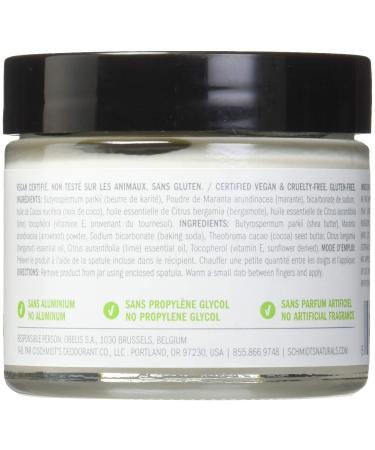 Schmidt's Bergamot & Lime Natural Deodorant - 2oz Jar for Women & Men - Buy Online on SooperMarket.com