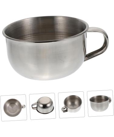 Minkissy 3-Piece Shaving Set - Metal Razor Bowl & Wooden Shaving Cup - Rustproof Steel Gift for Men - Buy Online on SooperMarket.com